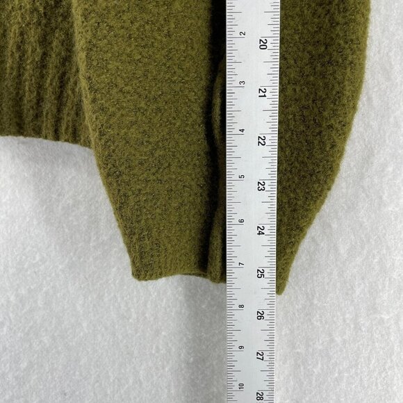 Universal Thread Sweater Womens S Green Knit Ribbed Turtle Neck Pullover Stretch - Picture 5 of 12
